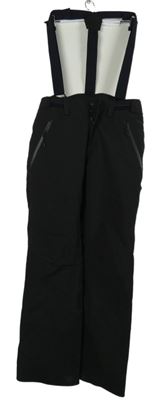 Pánské hnědé šusťákové funkční oteplovačky s odepínacími kšandami Decathlon 