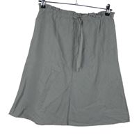 Dámská šedá lněná sukně H&M