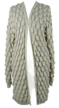 Dámský béžový svetrový cardigán 