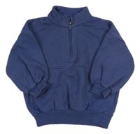 Tmavomodrá mikina se zipem zn. George