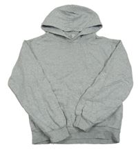 Světlešedá melírovaná mikina s kapucí H&M