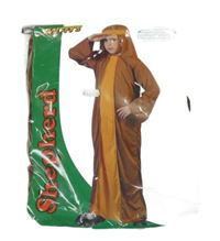 Nové - kostým - Hnědo-medový plášť+čepice