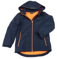 Tmavomodrá softshellová bunda kapucí icepeak