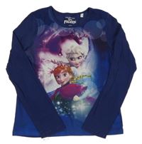Tmavomodré triko s Frozen Disney