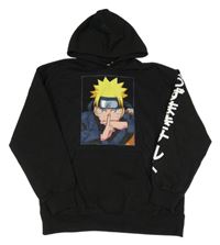 Černá mikina s Naruto a kapucí