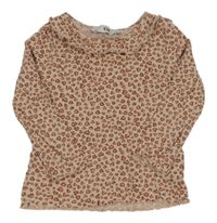 Růžovo-hnědé leopardí triko C&A