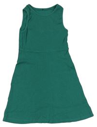 Zelené žebrované šaty George