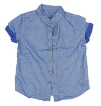Modrá melírovaná košile F&F