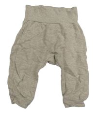 Béžové melírované baggy tepláky H&M