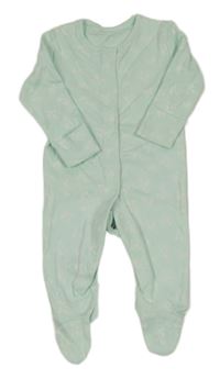 Mátový overal s kytičkami 