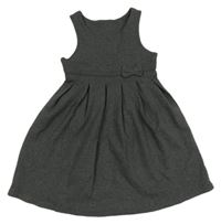 Tmavošedé melírované šaty s mašlí M&S