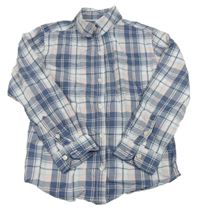 Modro-světlerůžovo-bílá kostkovaná košile Carter's