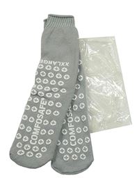 Nové - Šedé ponožky s puntíky