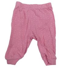 Růžové puntíkaté pyžamové kalhoty Primark