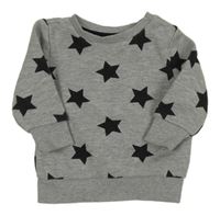 Šedá mikina s hvězdami Primark