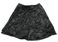 Černá koženková sukně George