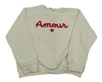 Smetanová mikina s nápisem H&M