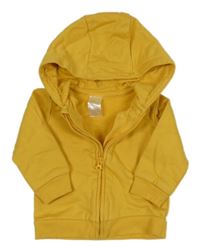 Žlutá propínací mikina s kapucí H&M