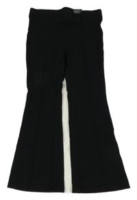 Černé flare kalhoty H&M
