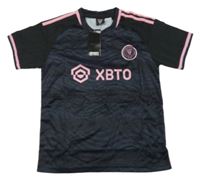 Nové - černo-světlerůžový fotbalový dres - Messi Adidas