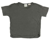 Šedé crop tričko Zara 