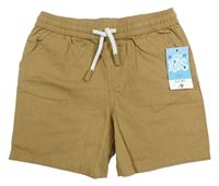Béžové plátěné kraťasy Matalan