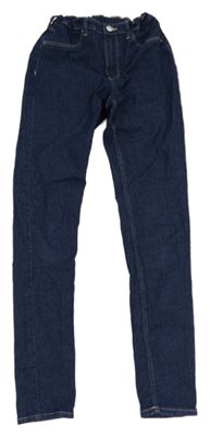 Tmavomodré skinny fit rifle H&M