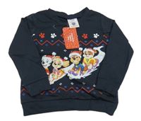 Nové - Tmavomodrá mikina s Paw Patrol PatPat