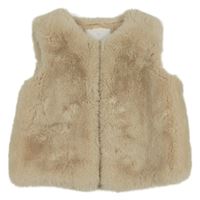 Béžová kožešinová podšitá vesta Matalan