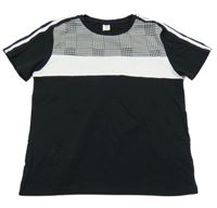 Černo-bílé tričko Shein