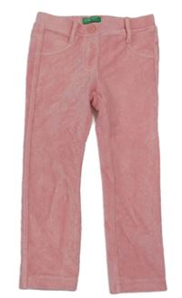 Světlerůžové sametové tregíny Benetton