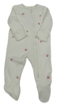 Bílý overal s motýlky George