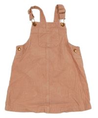 Světlerůžové manšestrové šaty s kapsou Nutmeg