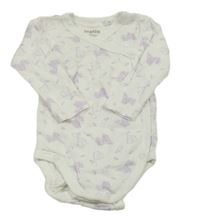 Bílé zavinovací body s ptáčky Lupilu