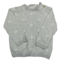 Šedý svetr s puntíky Lupilu