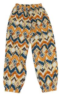 Barevné vzorované harémové kalhoty Shein 