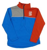 Modro-červeno-šedá sportovní funkční mikina s logem Dare2B