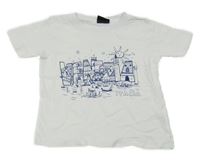 Bílé tričko s potiskem 