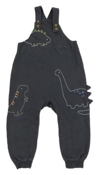 Šedé laclové tepláky s dinosaury M&S