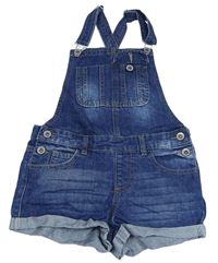 Modré riflové laclové kraťasy Denim Co.