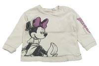 Smetanová mikina s Minnie zn. H&M