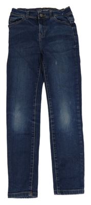 Tmavomodré skinny teplákové rifle Denim Co.