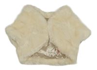 Smetanové kožešinové podšité bolérko M&S