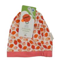 Nové - bílo-jahodová čepice s jahůdkami ALANA