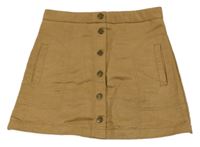 Hnědá semišová sukně H&M