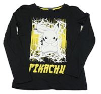 Černé triko s Pikachu 