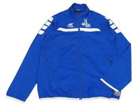 Safírovo-bílá šusťáková funkční sportovní bunda se zebrou capelli