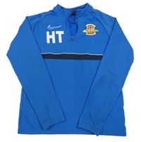 Modrá thermo fotbalová mikina se znakem Nike 