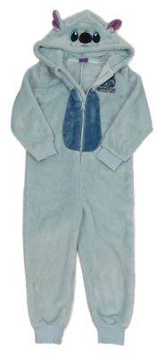 Světlemodrá plyšová kombinéza se Stitchem a kapucí Disney