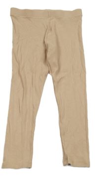 Béžové žebrované legíny Next